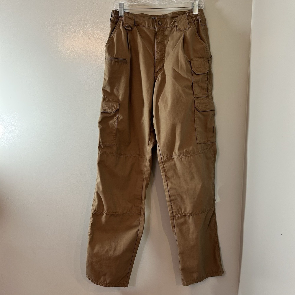 5.11 Tactical Cargo Pants Men's 32 Khaki Utility Outdoor Workwear - Picture 3 of 12